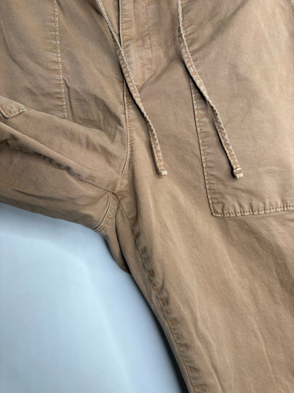 Denver Hayes Cotton Joggers in Brown Tan 10 - Picture 10 of 11